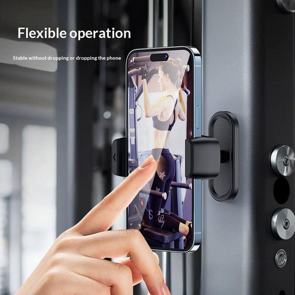 146C Universal Magnetic Phone Holder 360 Degree Rotating Cellphone Stand for Gym / Car / Refrigerator