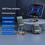 AZEADA PD-T02 360 Degree Rotating Tablet Stand Aluminum Adjustable Desktop Phone Holder