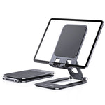T2 MAX Foldable Phone Tablet Stand Aluminum Alloy Portable Desktop Holder for Office Study Entertainment