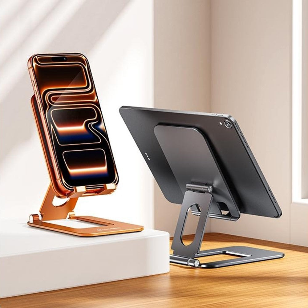 T2 MAX Foldable Phone Tablet Stand Aluminum Alloy Portable Desktop Holder for Office Study Entertainment