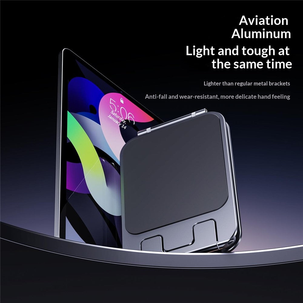 T2 MAX Foldable Phone Tablet Stand Aluminum Alloy Portable Desktop Holder for Office Study Entertainment