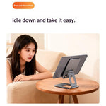 T2 MAX Foldable Phone Tablet Stand Aluminum Alloy Portable Desktop Holder for Office Study Entertainment