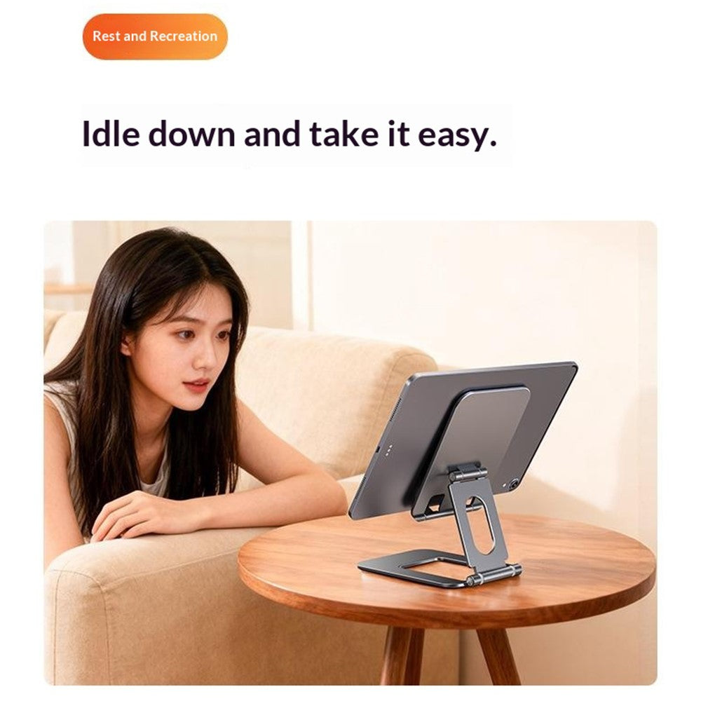 T2 MAX Foldable Phone Tablet Stand Aluminum Alloy Portable Desktop Holder for Office Study Entertainment