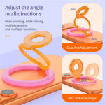 Magnetic Phone Ring Holder Compatible with MagSafe Triple Fold 360 Degrees Rotation Stand Multi-functional Mount