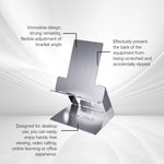 JUE-FISH Portable Foldable Phone Stand Galvanized Steel Adjustable Metal Desktop Cellphone Holder
