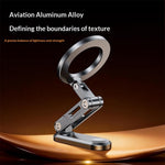 Z21 Dual-Sided Magnetic Phone Stand Foldable Aluminum Alloy 360 Degree Adjustable Double Sided Phone Holder for iPhone 17  /  16  /  15  /  14  /  Galaxy