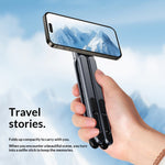 Multi-functional Magnetic Cellphone Holder Stand Aluminum Alloy Foldable Bracket for Phone Tablet Laptop