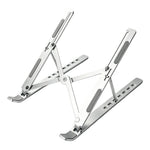 Carbon Steel Foldable Laptop Stand 7-Level Height Adjustable Desktop Holder for Notebook Up To 18 Inch