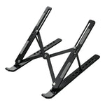 Carbon Steel Foldable Laptop Stand 7-Level Height Adjustable Desktop Holder for Notebook Up To 18 Inch
