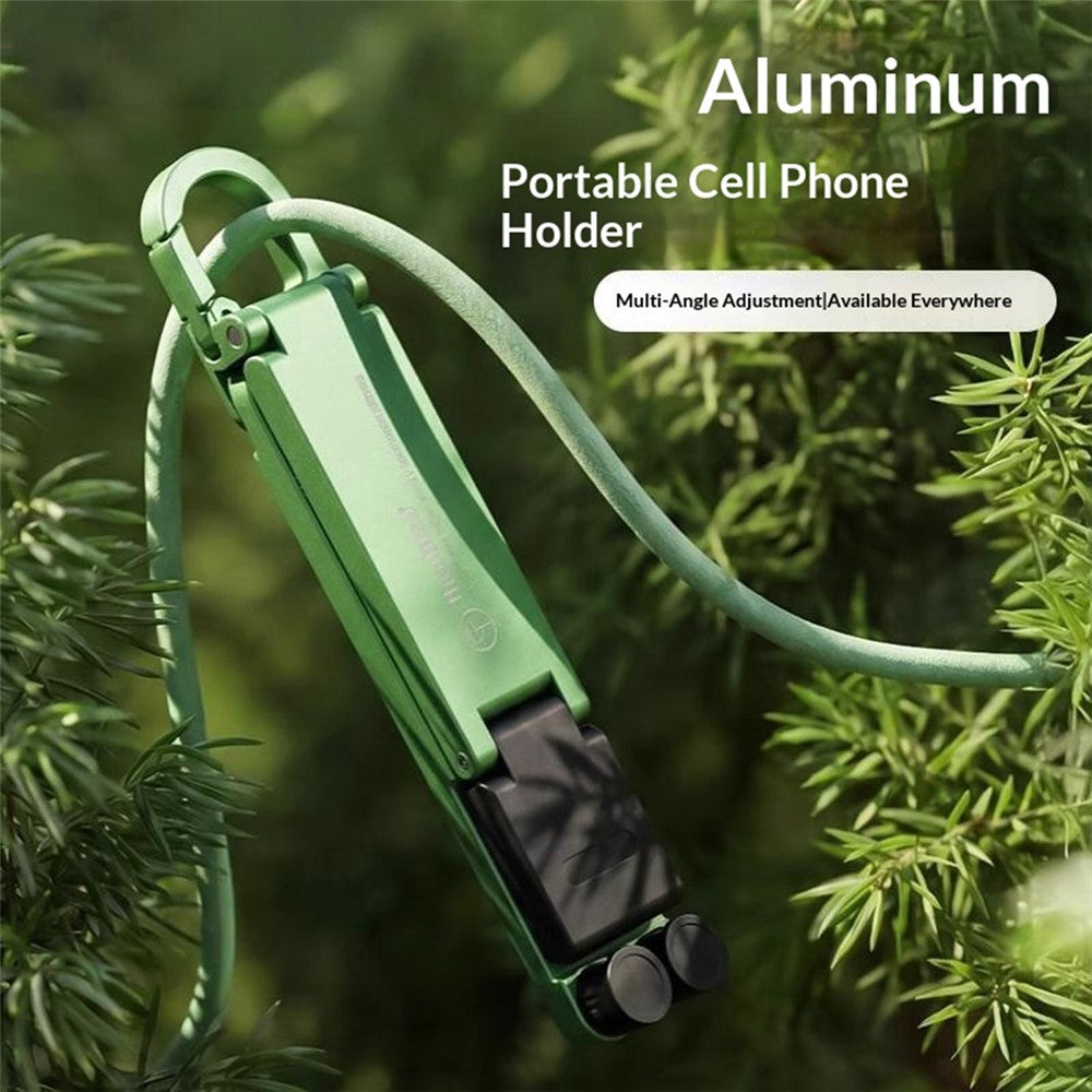 T11 Multifunctional Keychain Mini Phone Stand Foldable Aluminum Desktop Holder Portable Mobile Support Bracket