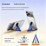 T11 Multifunctional Keychain Mini Phone Stand Foldable Aluminum Desktop Holder Portable Mobile Support Bracket