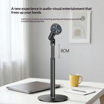 YESIDO C303 Desktop Phone Stand Adjustable Height Magnetic Mount Cellphone Holder for Live Streaming