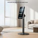 YESIDO C303 Desktop Phone Stand Adjustable Height Magnetic Mount Cellphone Holder for Live Streaming