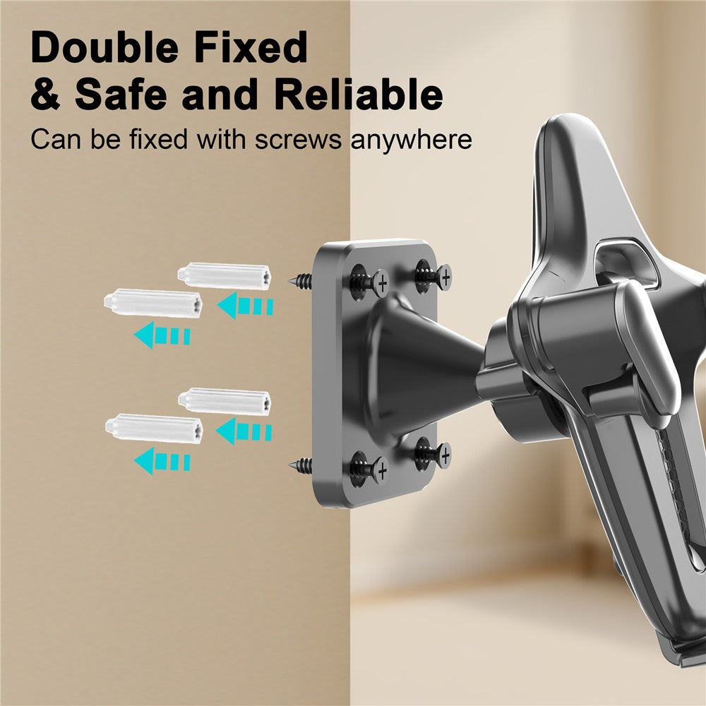 Wall Mount Phone Holder 360 Degree Adjustable Phone Stand for 4.7-7.2 Inch Smartphones