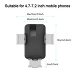 Wall-Mounted Phone Holder 360 Degree Adjustable Phone Stand for 4.7-7.2 Inch Smartphones Kitchen Bathroom Shower Mirror Phone Mount