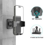 Wall-Mounted Phone Holder 360 Degree Adjustable Phone Stand for 4.7-7.2 Inch Smartphones Kitchen Bathroom Shower Mirror Phone Mount