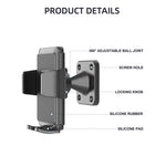 Wall-Mounted Phone Holder 360 Degree Adjustable Phone Stand for 4.7-7.2 Inch Smartphones Kitchen Bathroom Shower Mirror Phone Mount