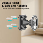 Wall Mounted Double Ring Magnetic Phone Holder 360 Degree Rotation Aluminum Alloy Cellphone Stand
