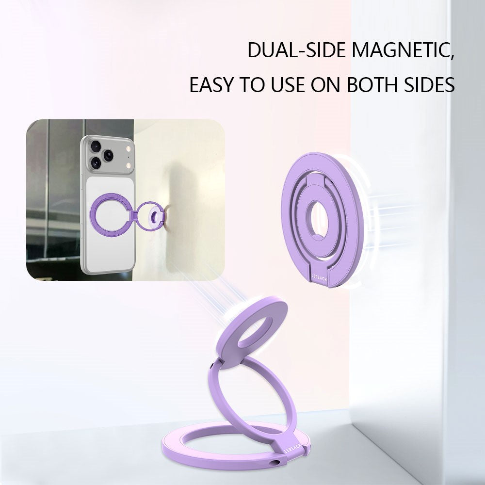 LEREACH LRFP-05 Magnetic Ring Holder Stand Triple Ring Adjustable Phone Grip Kickstand