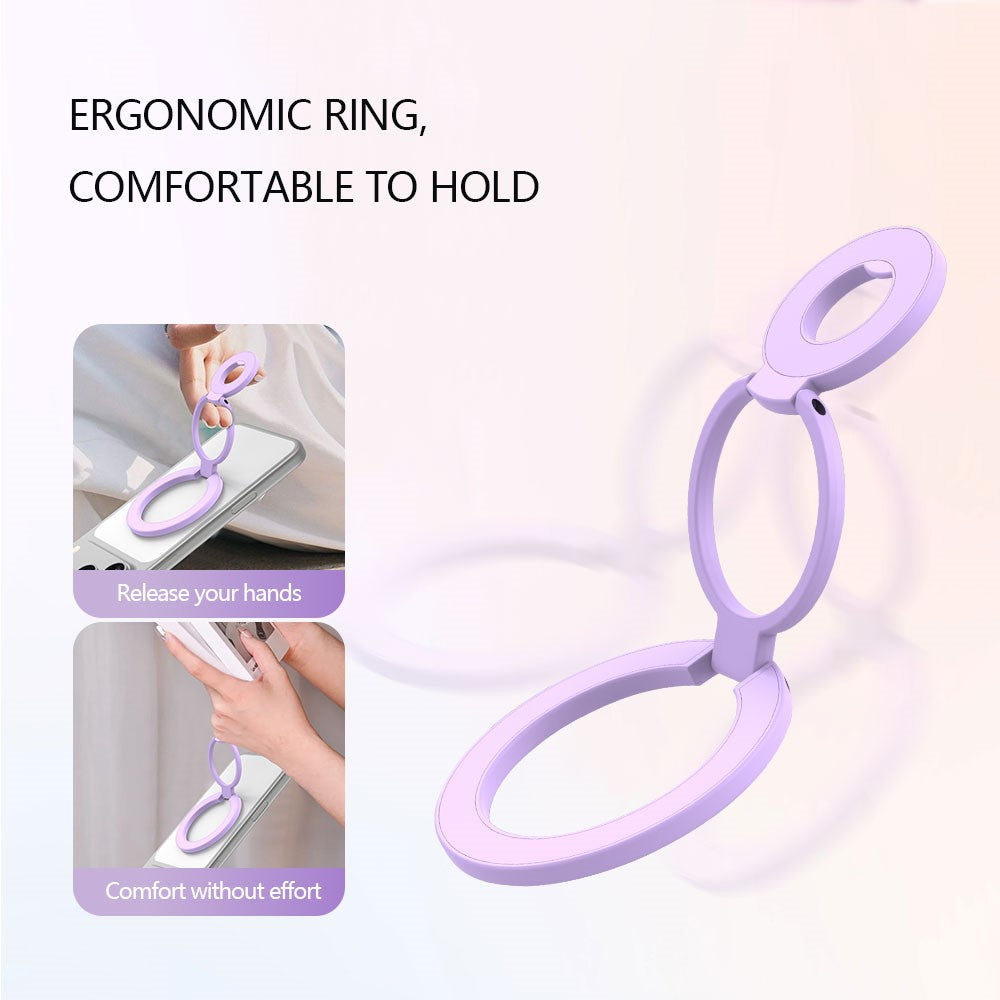 LEREACH LRFP-05 Magnetic Ring Holder Stand Triple Ring Adjustable Phone Grip Kickstand