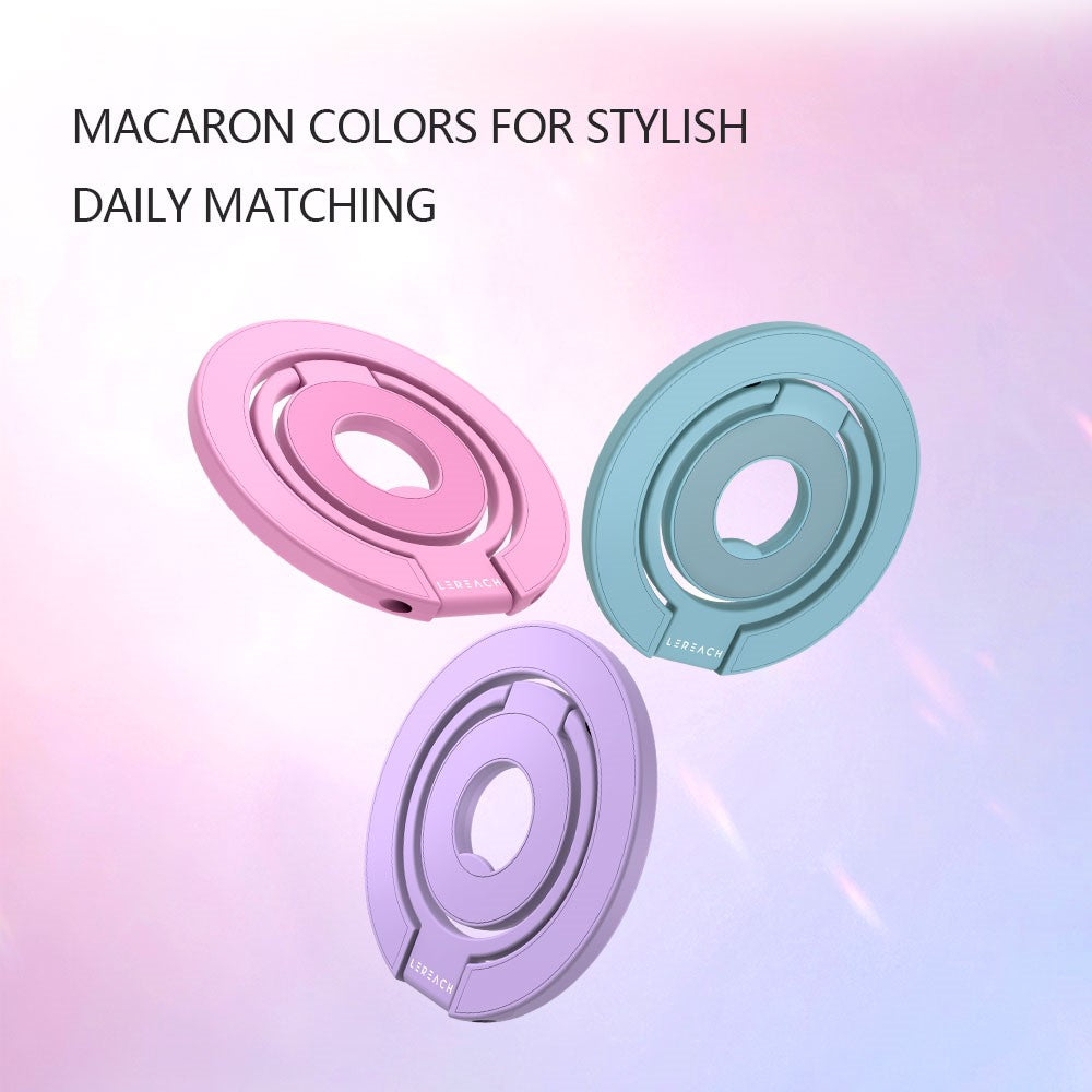 LEREACH LRFP-05 Magnetic Ring Holder Stand Triple Ring Adjustable Phone Grip Kickstand