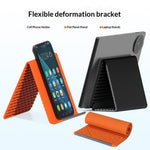 Flexible Silicone Desktop Stand Universal Phone Tablet Foldable Lazy Bracket 2-in-1 Desktop Hanging Mount