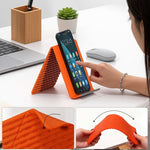Flexible Silicone Desktop Stand Universal Phone Tablet Foldable Lazy Bracket 2-in-1 Desktop Hanging Mount