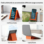 Flexible Silicone Desktop Stand Universal Phone Tablet Foldable Lazy Bracket 2-in-1 Desktop Hanging Mount