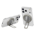 Foldable Magnetic Phone Ring Stand Liquid Silicone Aluminum Rotating Phone Holder for iPhone Android