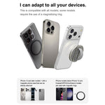 Foldable Magnetic Phone Ring Stand Liquid Silicone Aluminum Rotating Phone Holder for iPhone Android