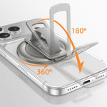 Foldable Magnetic Phone Ring Stand Liquid Silicone Aluminum Rotating Phone Holder for iPhone Android