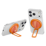 Foldable Magnetic Phone Ring Stand Liquid Silicone Aluminum Rotating Phone Holder for iPhone Android