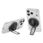 Foldable Magnetic Phone Ring Stand Liquid Silicone Aluminum Rotating Phone Holder for iPhone Android