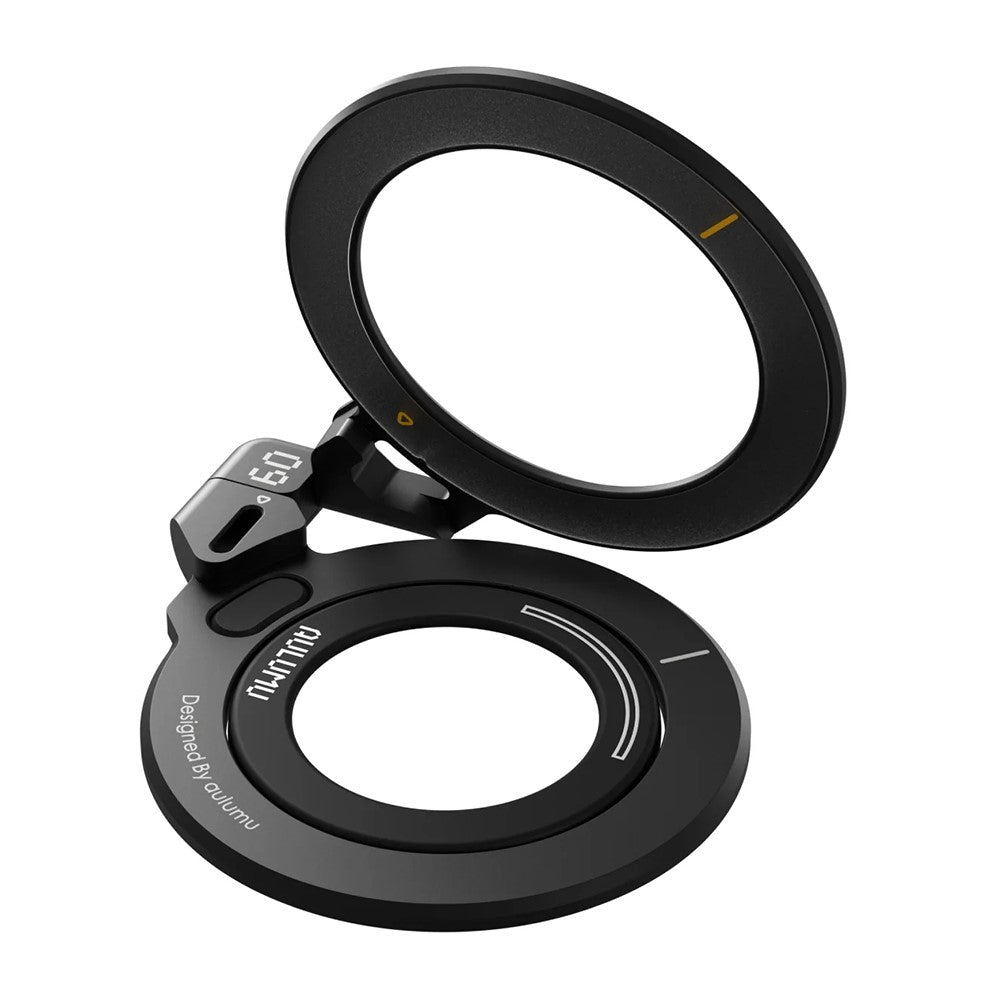 AULUMU G09 Magnetic Ring Stand 360° Rotating Finger Loop Dual-Axis Design Phone Holder Grip
