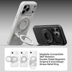 AULUMU G09 Magnetic Ring Stand 360° Rotating Finger Loop Dual-Axis Design Phone Holder Grip