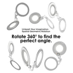 AULUMU G09 Magnetic Ring Stand 360° Rotating Finger Loop Dual-Axis Design Phone Holder Grip