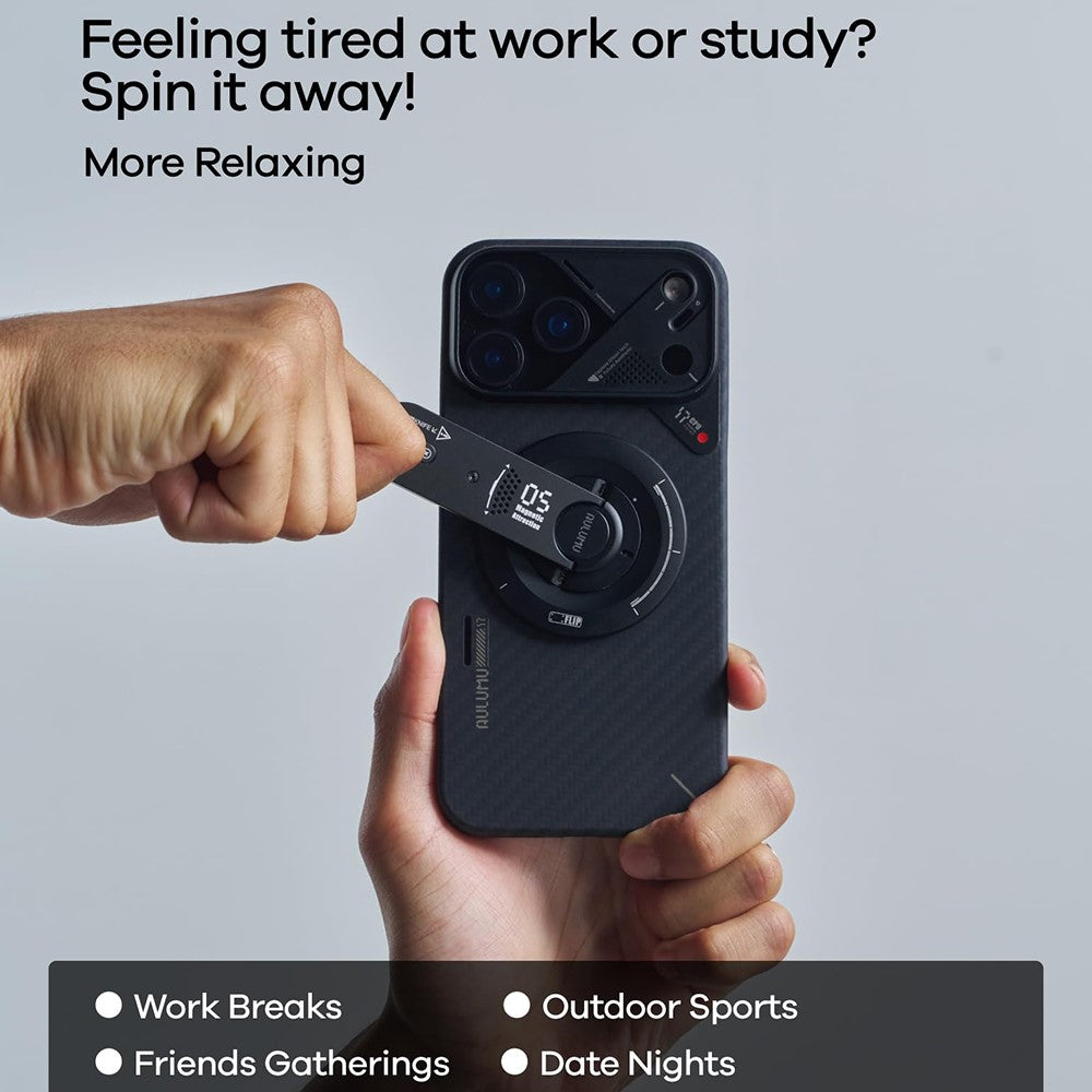 AULUMU G05 5-i-1 Magnetiskt mobilstativ Multiverktyg 360° Rotation Box Cutter Gradskiva Stressavlastande Leksak