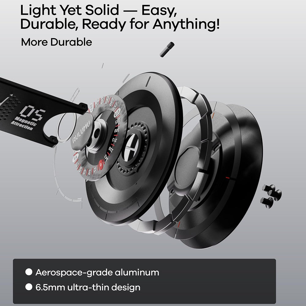 AULUMU G05 5-i-1 Magnetiskt mobilstativ Multiverktyg 360° Rotation Box Cutter Gradskiva Stressavlastande Leksak