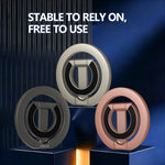 LEREACH LRFP-02 Magnetic Phone Ring Stand Dual Ring Rotating Phone Holder Grip