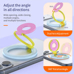 Magnetic Ring Stand Tri-Fold 360° Rotation Finger Ring Phone Kickstand Compatible with MagSafe