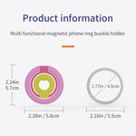 Magnetic Ring Stand Tri-Fold 360° Rotation Finger Ring Phone Kickstand Compatible with MagSafe
