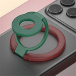 Magnetic Ring Stand Tri-Fold 360° Rotation Finger Ring Phone Kickstand Compatible with MagSafe