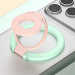 Magnetic Ring Stand Tri-Fold 360° Rotation Finger Ring Phone Kickstand Compatible with MagSafe