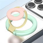 Magnetic Ring Stand Tri-Fold 360° Rotation Finger Ring Phone Kickstand Compatible with MagSafe