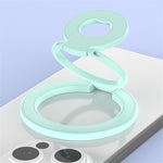 Magnetic Ring Stand Tri-Fold 360° Rotation Finger Ring Phone Kickstand Compatible with MagSafe
