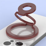 Magnetic Ring Stand Tri-Fold 360° Rotation Finger Ring Phone Kickstand Compatible with MagSafe