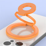 Magnetic Ring Stand Tri-Fold 360° Rotation Finger Ring Phone Kickstand Compatible with MagSafe