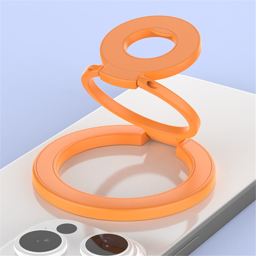 Magnetic Ring Stand Tri-Fold 360° Rotation Finger Ring Phone Kickstand Compatible with MagSafe