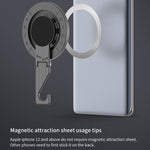 Multi-functional Magnetic Phone Stand Hook 360° Rotation Foldable Phone Ring Holder Buckle for iPhone Android