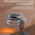Multi-functional Magnetic Phone Stand Hook 360° Rotation Foldable Phone Ring Holder Buckle for iPhone Android